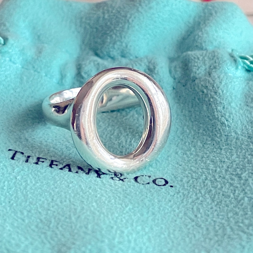 Tiffany & Co Sterling Silver Elsa Peretti Sevillana Ring. Size 8.5-9